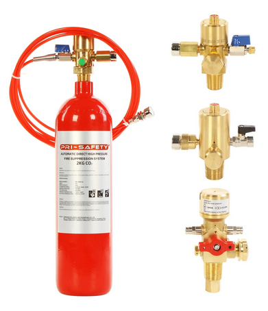 CO2 Direct Fire Suppression System